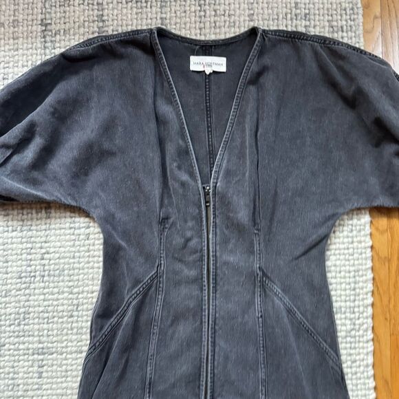 Mara Hoffman Black Denim Sophie Dress 6 - Picture 7 of 10